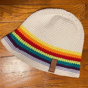 Loewe - rainbow crochet bucket hat